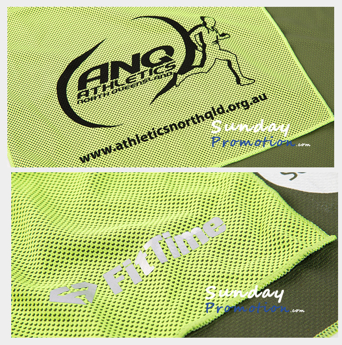 cooling towel with logo