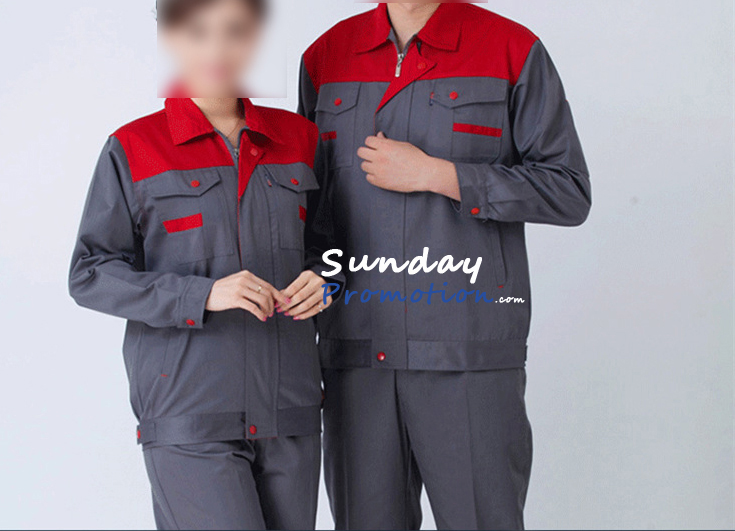 work clothes with company logo
